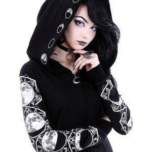 Restyle Witch Moon Phases Lunar Hoodie